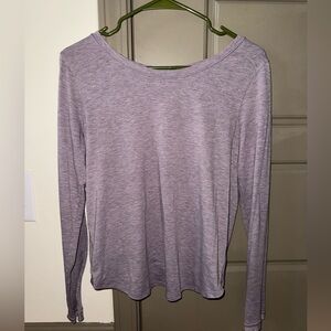 Lululemon purple open back shirt size 4